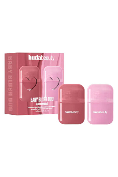 AI HUDA BEAUTY هودى بيوتي طقم بيبي بلاش مايلد موكتيل الثنائية حجم ميني