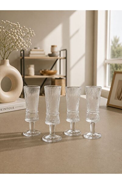 balsa group Mrk Model 4-Piece Coffee Cup Set and Water Glass 13cm