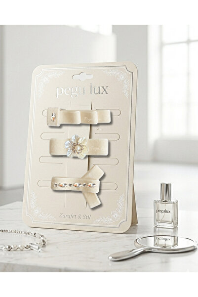 pegu baby collection 3-DELIČNA MALA MINI LUKS EKRU VELURSKA KOPČA ZA KRAVATU ...
