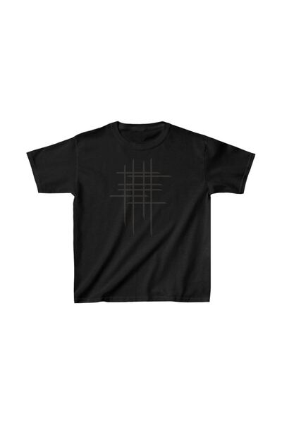 Mariposa Secret Kids Unisex Printed T-Shirt - Black