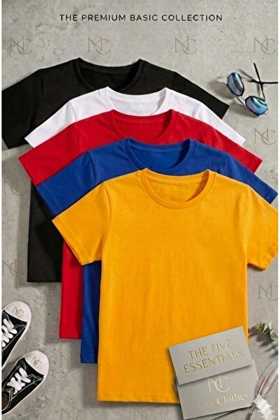 NC Nicee Clothes LETNJA DEČJA MAJICA I KRATKE HLAČE UNISEKS (5 KOMADA MAJICA)