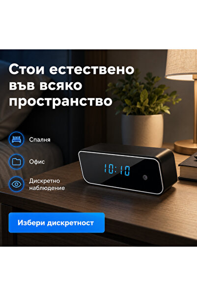 OEM Скрита WI-FI камера в будилник (BG-V02) (IFTBG)