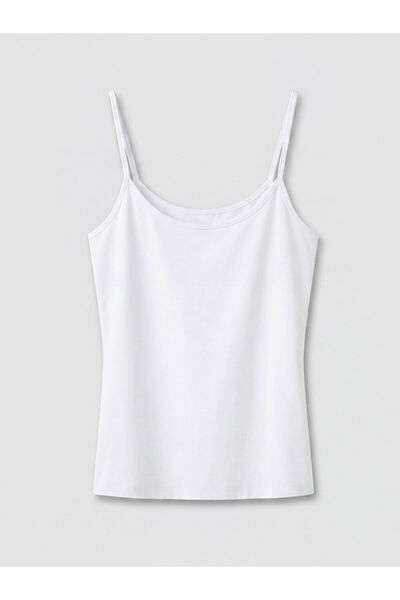 LC Waikiki New Season from Güli̇s Gi̇yi̇m White U-Neck Women's Tank Top with ...