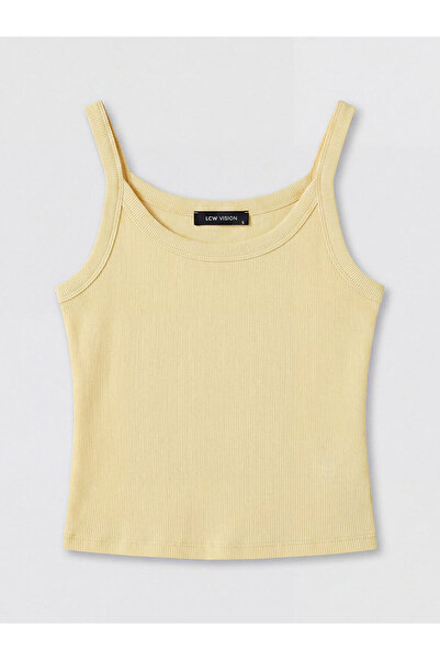 LC Waikiki New Season Yellow U-Neck Women's Undershirt from Güli̇s Gi̇yi̇m