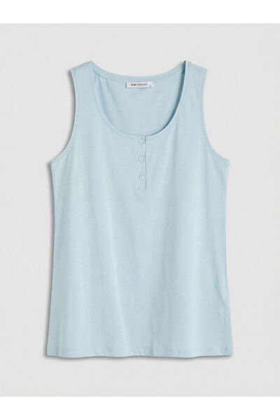 LC Waikiki New Season Blue U-Neck Women's Undershirt by Güli̇s Gi̇yi̇m