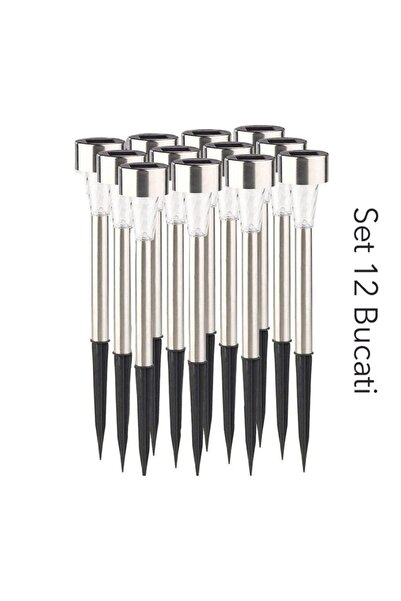 Flippy Lampa solara LED de Gradina, Flippy, Set 12 Bucati, Dispersor normal, ...