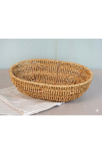 konak alışveriş Oval Wicker Look Plastic Bread Basket