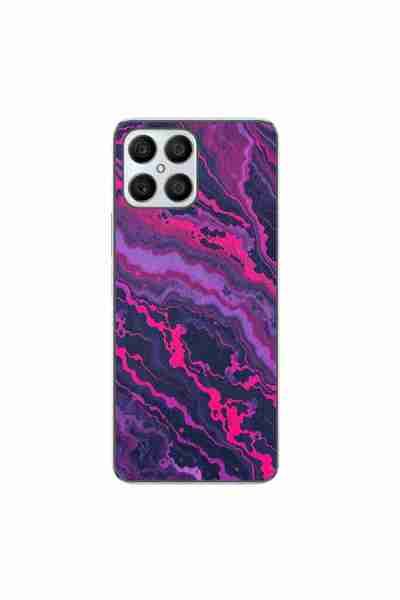 OEM Husa compatibila cu Honor X8 4G Silicon Gel Tpu Model Midnight Rose Marble