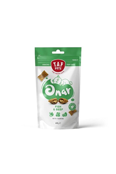 TAF PETS Onar Λιχουδιά Γάτας Σνακ με Ψάρι και Μοσχάρι 60gr
