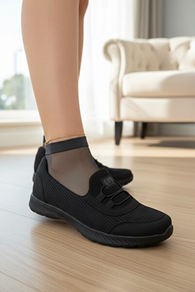 enoch Women's Knitted Textured and Flexible Lace-Up Large Size Comfortable Ca...