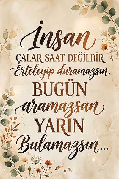 Hayal Poster insan çalar saat Retro Ahşap Poster 20x30