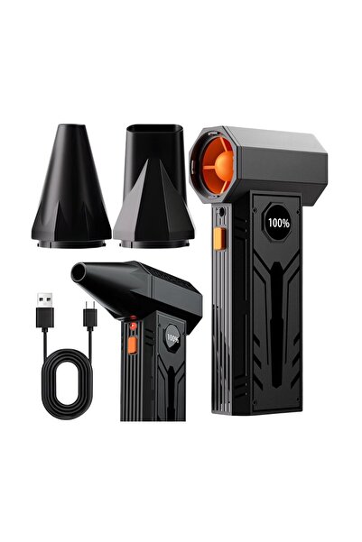 TURBO Powerful electric compressed air blower, Turbo Fan 130000 RPM, 6000 mAh...