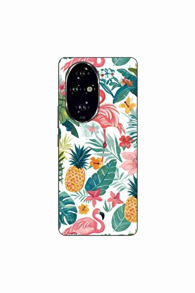 OEM Husa compatibila cu Honor 200 Pro Silicon Gel Tpu Model Tropical Pattern