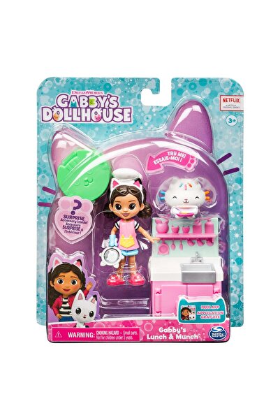 Gabby's Dollhouse Set de joaca cu figurine, Gabby's Dollhouse, Lunch and Munc...