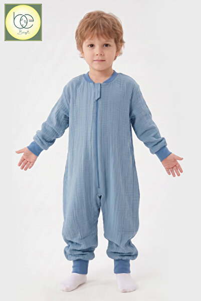 Begisa Begi Muslin Fabric Long Sleeve Children's Sleeping Bag 1.0 Tog 100% Co...