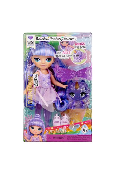Rainbow High Papusa Littles, Rainbow Fantasy Fairies, Amethyst, 543435EUC