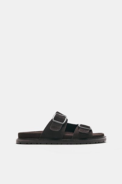 Pull & Bear Deri tokalı sandalet