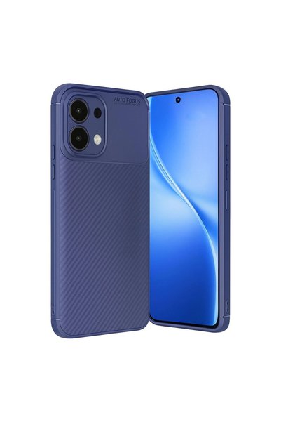 OEM Oppo A6 Pro 4g Auto Focus Carbon Cover - Navy Blue