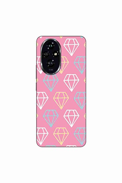 OEM Husa compatibila cu Honor 200 Silicon Gel Tpu Model Diamond Pattern Doodles