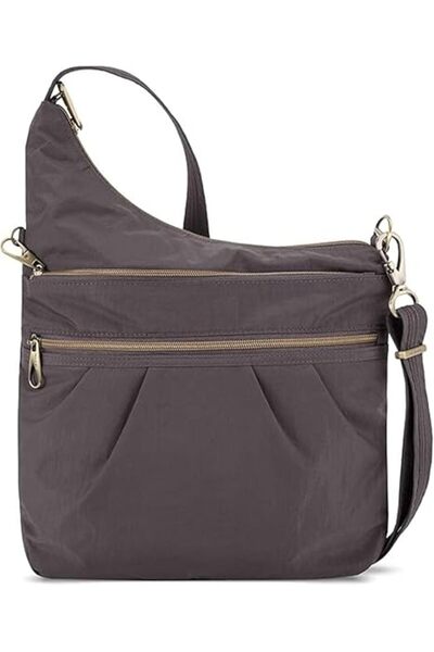 Travelon Anti-Theft Unisex 3-Compartment Crossbody Bag