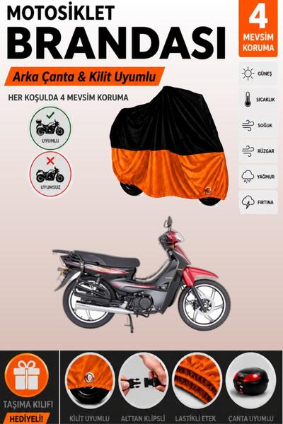 Cemku Double الجزء العلوي أسود - الجزء السفلي برتقالي، غطاء خلفي متوافق مع ما...