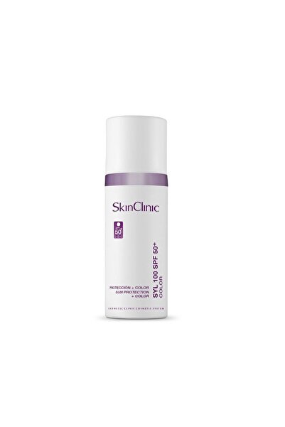 SkinClinic SYL 100 SPF 50+ HYALURONIC & COLLAGEN COLOR - Anti-Aging Sun Prote...