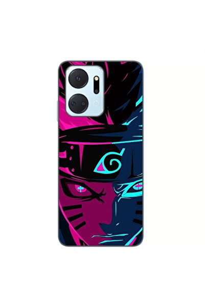 OEM Case compatible with Honor X7a Silicone Gel Tpu Naruto Pattern Purple Sag...