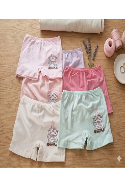Genel Markalar %100 PAMUKLU 6 LI BOXER KIZ 6Y,7Y