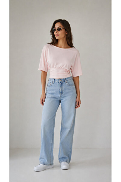 BLOUSE Yumuşak Dokulu Omuz Düşük Bluz