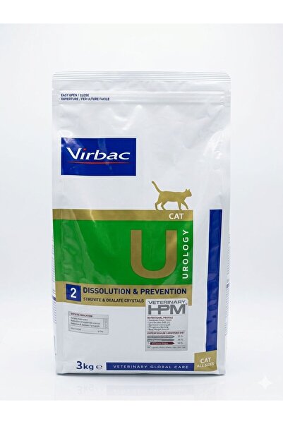 Virbac Veterinary HPM Cat Urology 2 Dissolution & Prevention Kedi Maması 3 kg