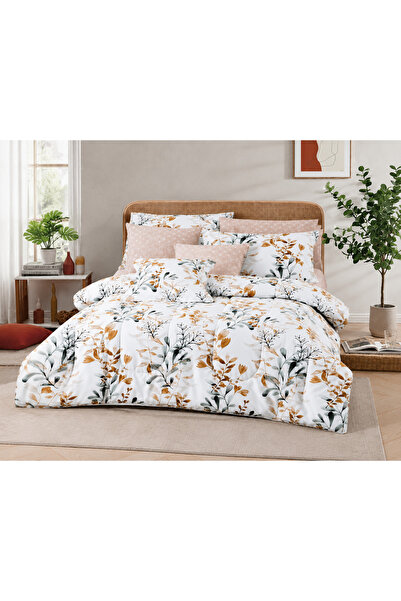 Arabian Threads Luxury 8-Piece Comforter Set – King Size, Microfiber Fabric, ...
