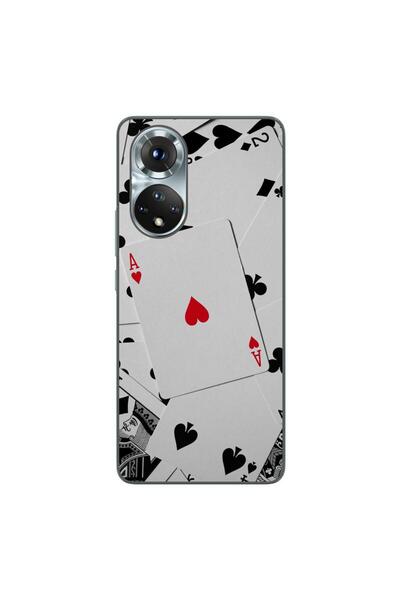 OEM Husa compatibila cu Honor 50 Silicon Gel Tpu Model Carti Poker