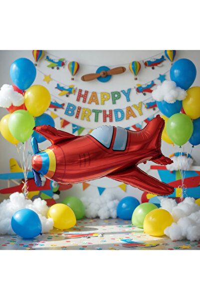 DODOMAR Airplane Foil Balloon 53X94 cm Birthday Party Decoration Balloon Orna...