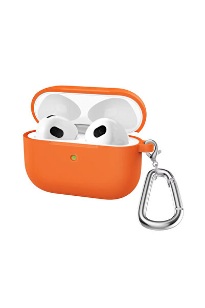 PAİKA Airpods 3. Nesil Uyumlu Silikon Kılıf Metal Kancalı Tam Uyumlu Kulaklık...