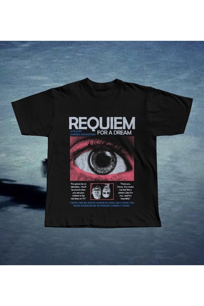 Grafftee Clothing Requiem for Dream Printed Unisex Oversize T-Shirt