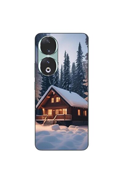 OEM Husa compatibila cu Honor 90 5G Silicon Gel Tpu Model Peisaj Iarna Cabana