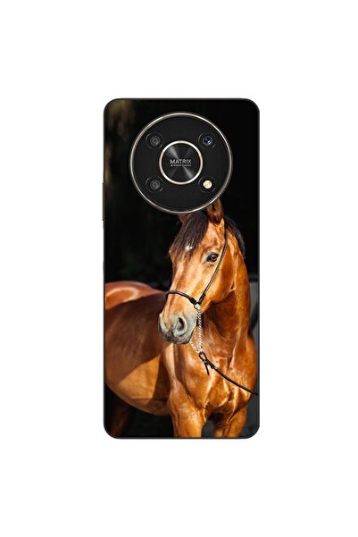 OEM Husa compatibila cu Honor X30 Silicon Gel Tpu Model Cal pe Fundal Negru