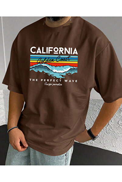 SUNFREE CALIFORNIA T-shirt za muškarce sa širokim izrezom i printom