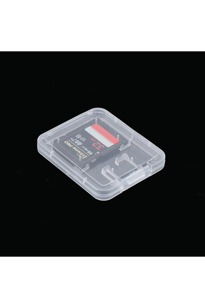 shop SD Hafıza Kartı Saklama Kutusu Şeffaf Plastik TF SIM Kart Taşıma Koruma ...