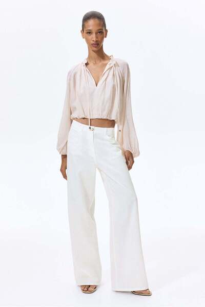 H&M Linen-blend trousers