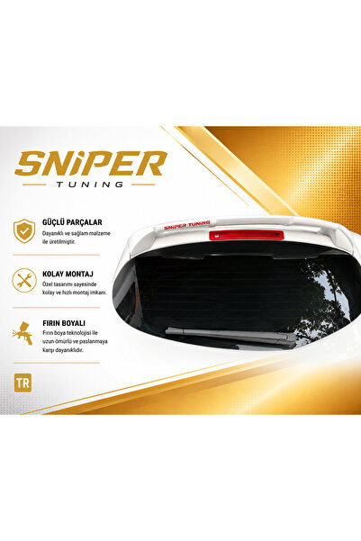 sniper tuning Renault Clio 3 Ayaklı Spoiler Boyasız ve Astarsız HAM