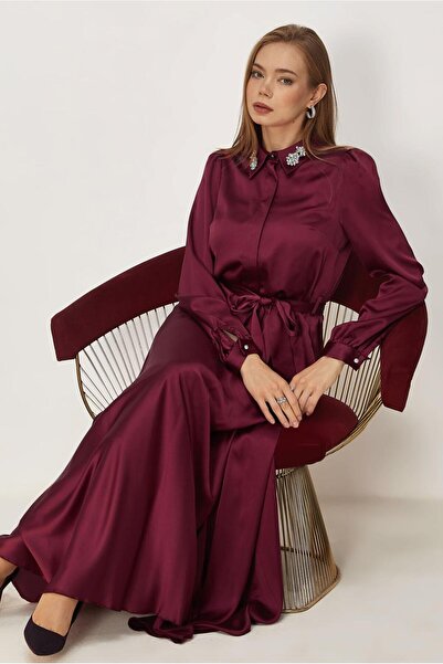 Alvina Satin Suit with Belted Skirt 44723
