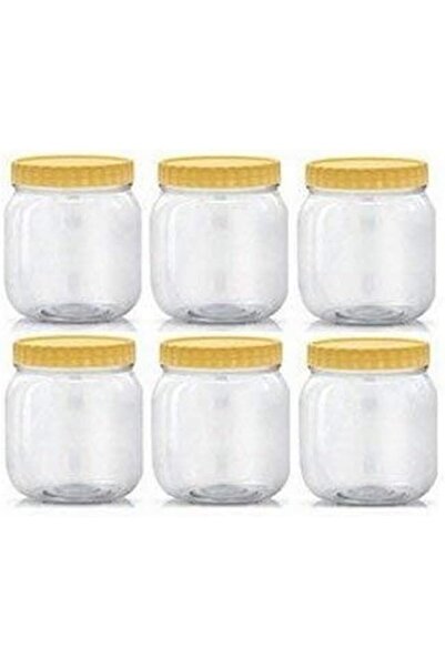 Alsaqer Round Plastic Pet Spice Storage Jar with Lid from Alsaqer, 6 Pieces, ...