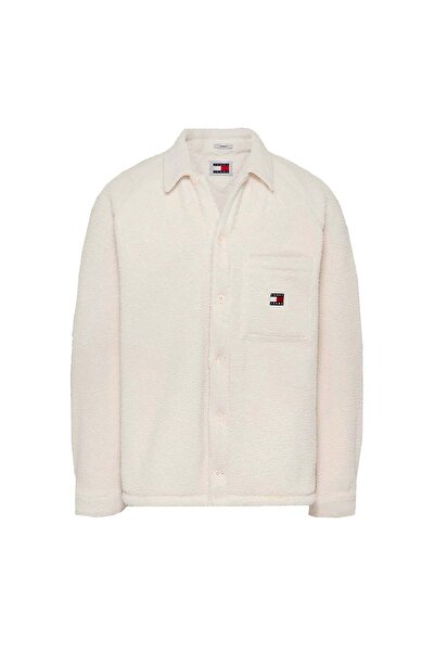 Tommy Hilfiger Cămașă tip overshirt casual pentru bărbați, cu insignă, din fl...