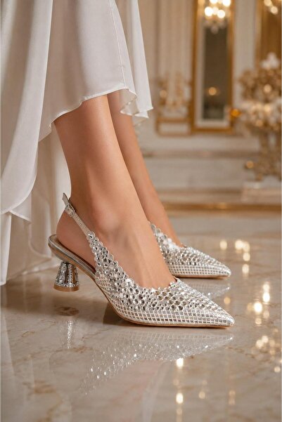 MODAONN Women's Stylish and Shimmering High Heels