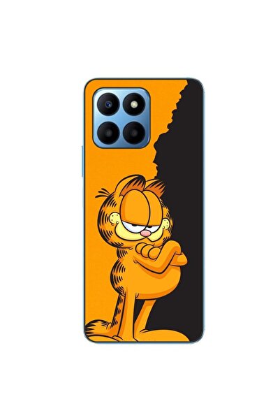 OEM Husa compatibila cu Honor X8 5G Silicon Gel Tpu Model Garfield Black and ...