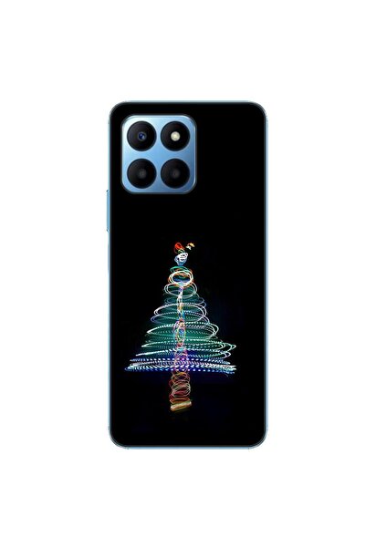 OEM Husa compatibila cu Honor X8 5G Silicon Gel Tpu Model Craciun Brad Neon
