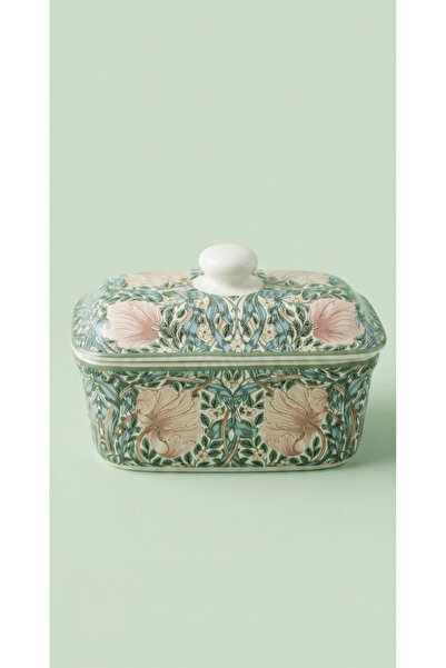 MyBalliStore Lesser&Pavey Seramik William Morris Desenli Tereyağ Kasesi