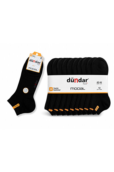 Dündar Modal Erkek Babet Çorap 12’li Paket Yazlık İnce Yumuşak Patik Çorap