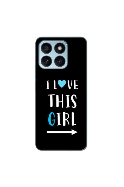 OEM Husa compatibila cu Honor X8b Silicon Gel Tpu Model Cupluri I love This Girl